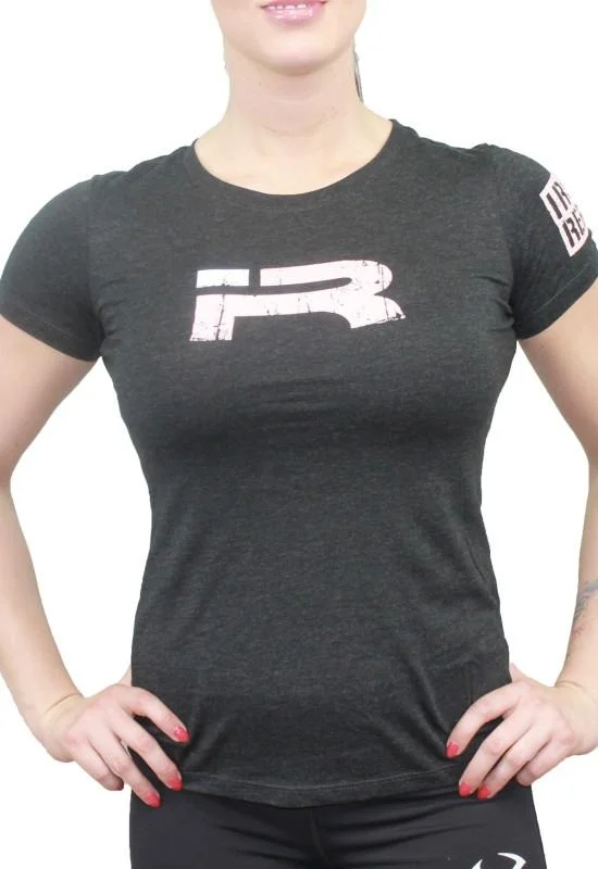 Iron Rebel Big 3 Womens Tee - Black Heather