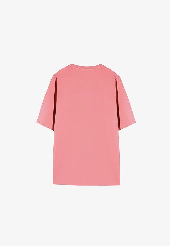 Cleo Premium Cotton Short Sleeve Tshirt - Coral Pink