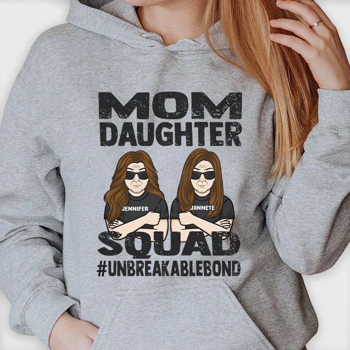 Mom Daughter Squad - Gift For Mom, Personalized Unisex Hoodie