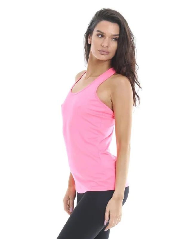 RIPT Cutout Racerback Vest - Pink