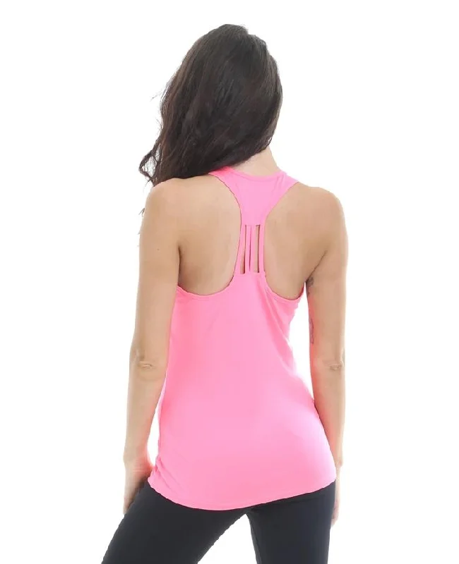 RIPT Cutout Racerback Vest - Pink