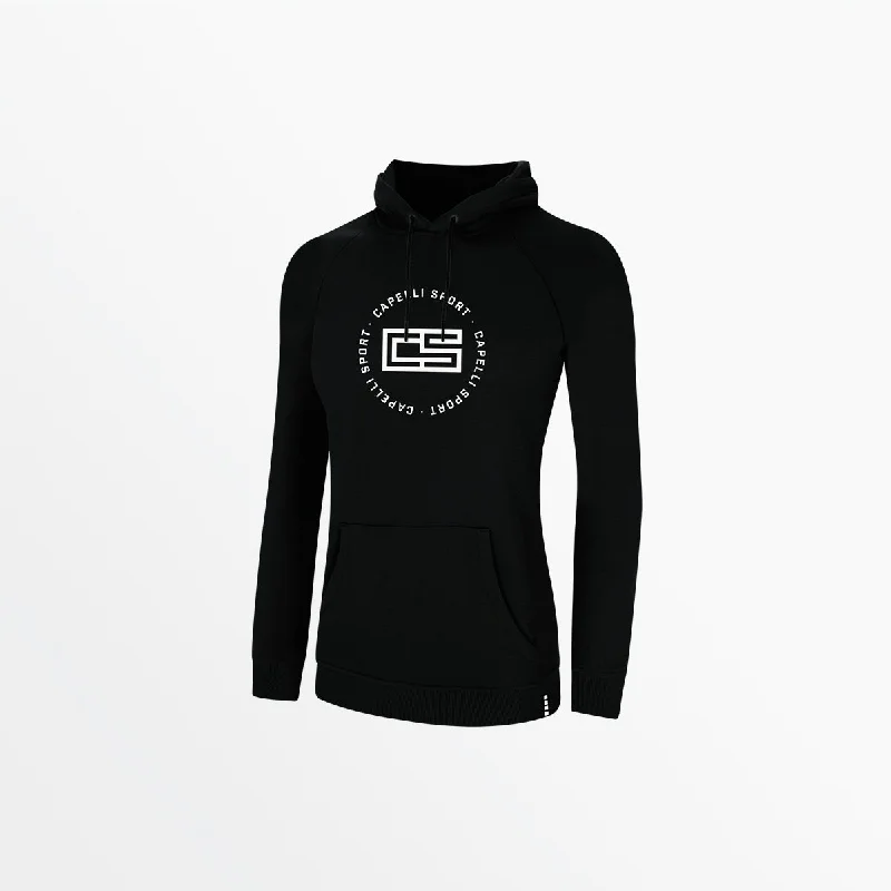 WOMEN'S CIRCLE MONOGRAM PULLOVER HOODIE