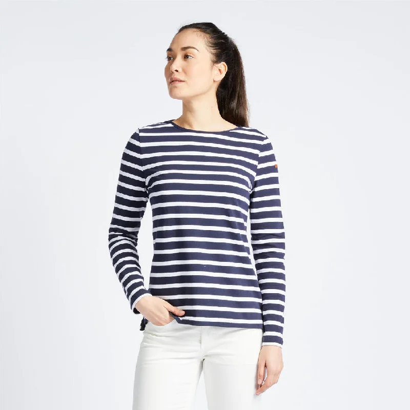 Women's long-sleeved traditional sailing T-shirt 100