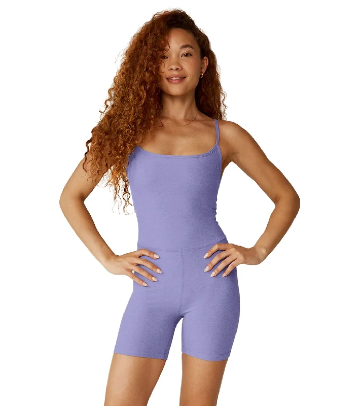 Beyond Yoga Spacedye Keep Pace Biker Jumpsuit Periwinkle Cloud Heather