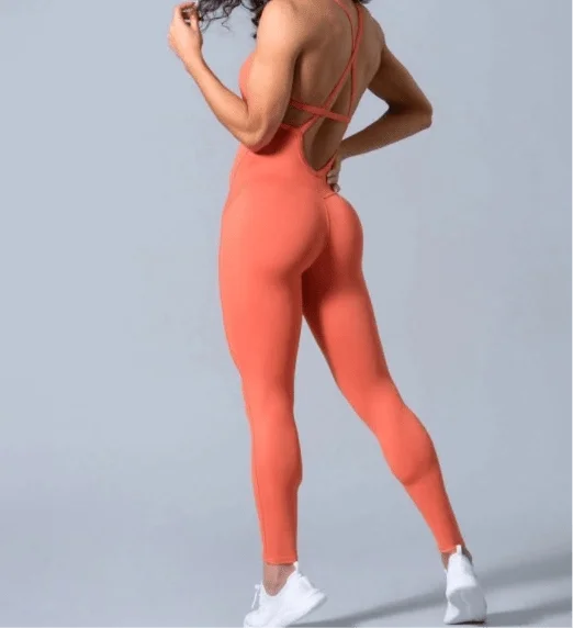 Citrus orange Baller Babe Bodysuit one piece