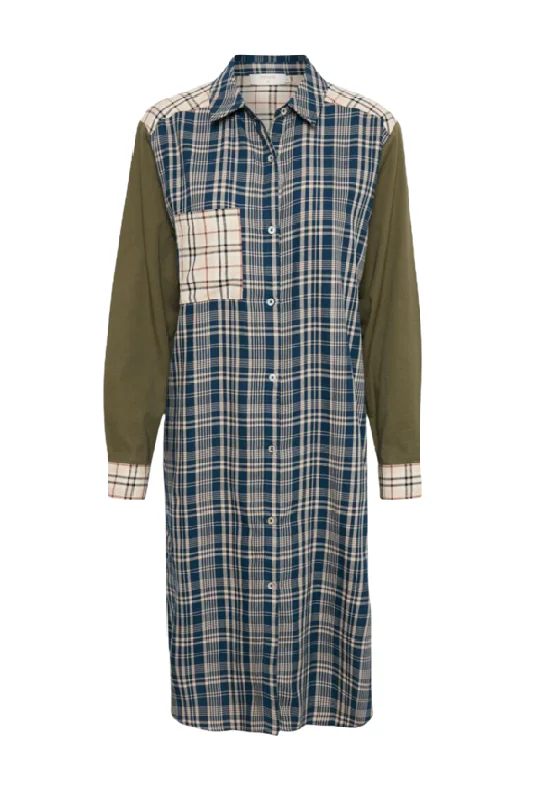 Dallas Check Shirt Dress