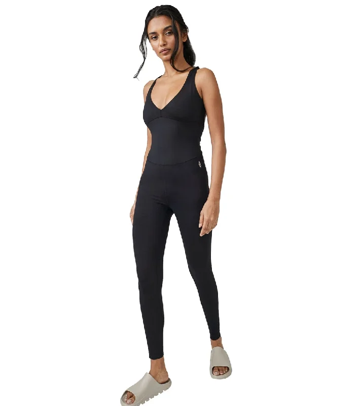 Free People Elevate Onesie Black