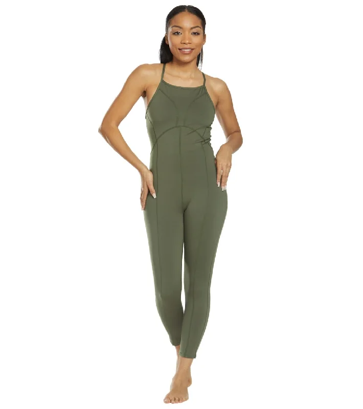 Free People Movement Side to Side Performance Leotard Green