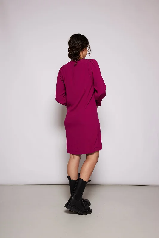 LOOSE LYOCELL DRESS ""ALICIA"" IN MAGENTA