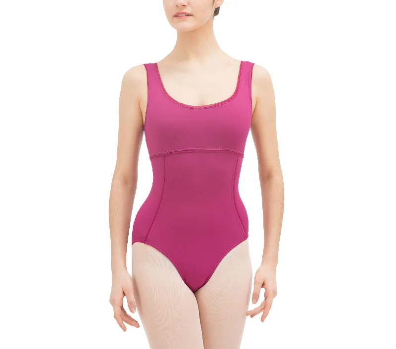 Leotard with wide straps and mesh details-new stock arrived