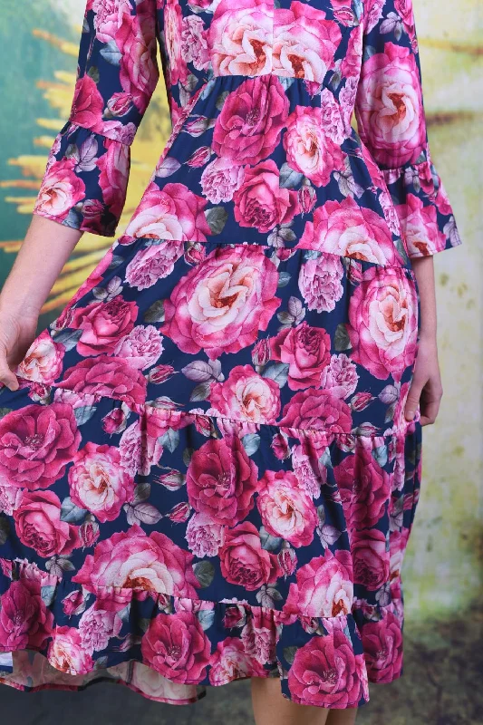 Magic Aster Dress - Rose