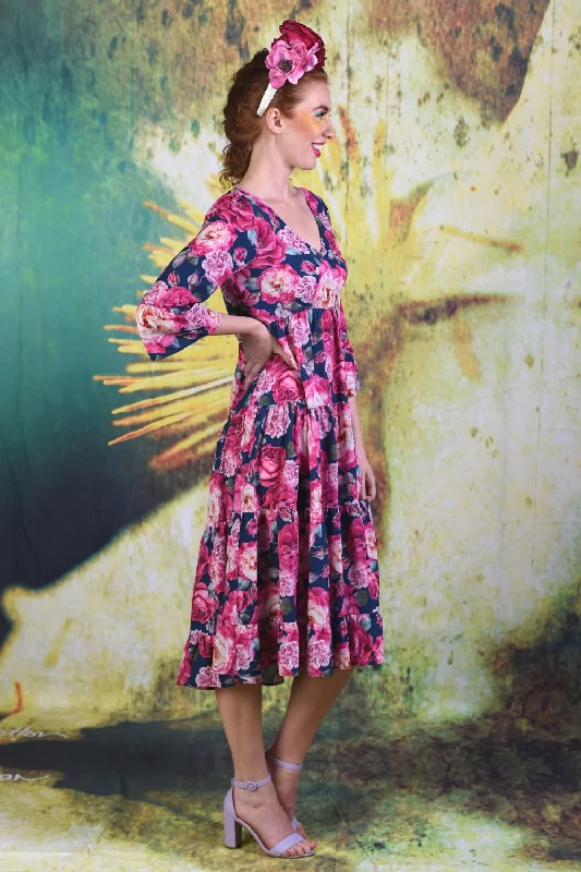 Magic Aster Dress - Rose