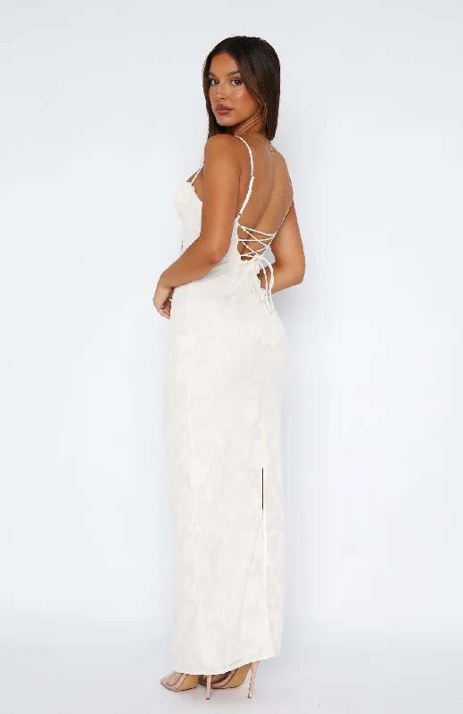 Poppy Dream Maxi Dress Cream