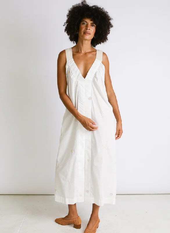 One of a Kind | Tania Dress, white shapes, size S