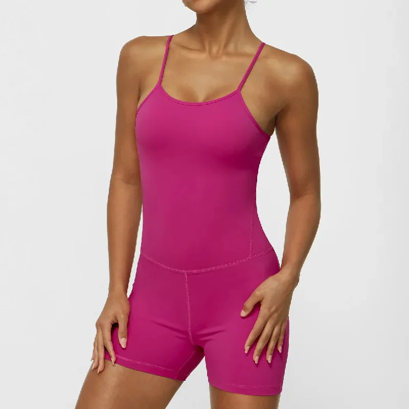 SPARK Spaghetti Strap Yoga Bodysuit SM2356