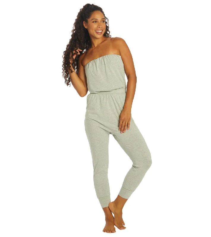 Spiritual Gangster Harem Jumpsuit Heather Grey