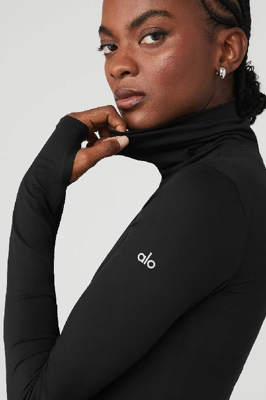 Alosoft Refine Turtleneck - Black