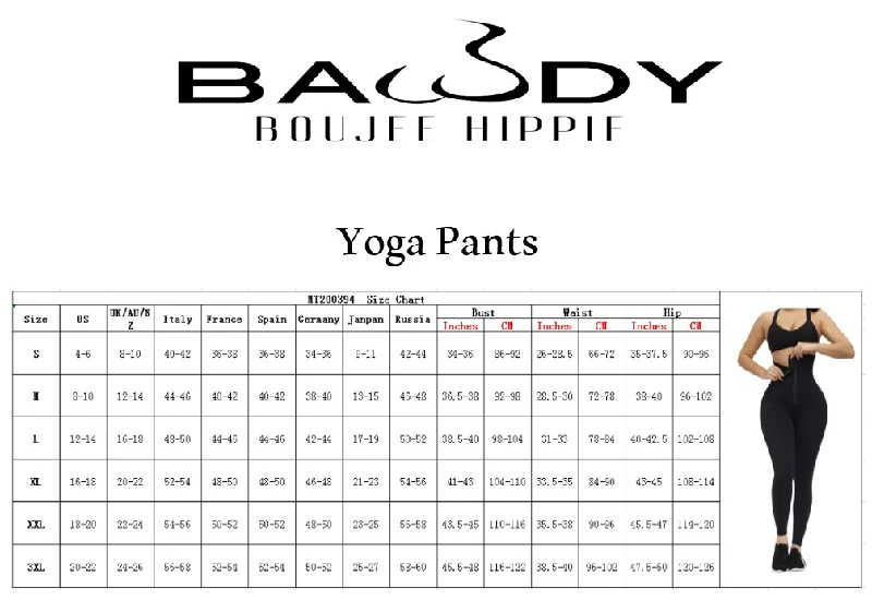 Bawdy Yoga Pants BLACK