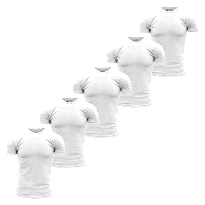 Basic T-Shirts - White - 5 Pack