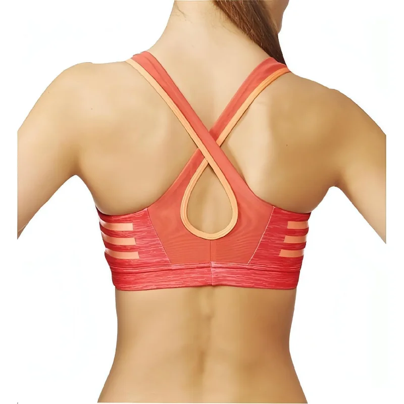 adidas Supernova Melange Womens Sports Bra - Red