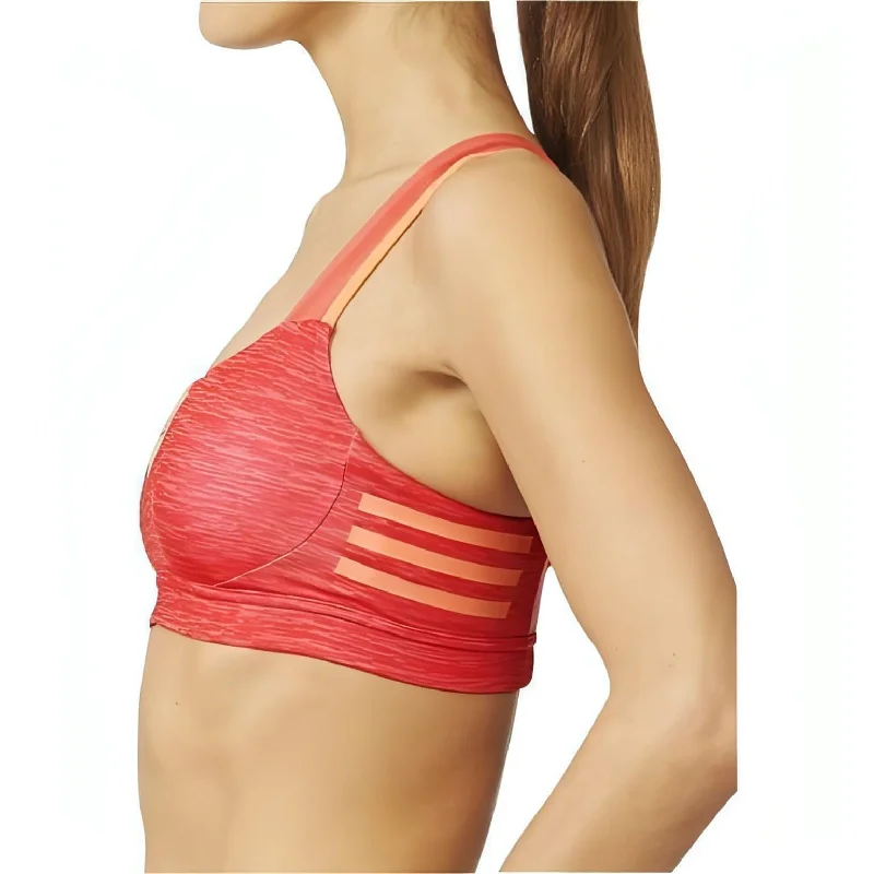 adidas Supernova Melange Womens Sports Bra - Red