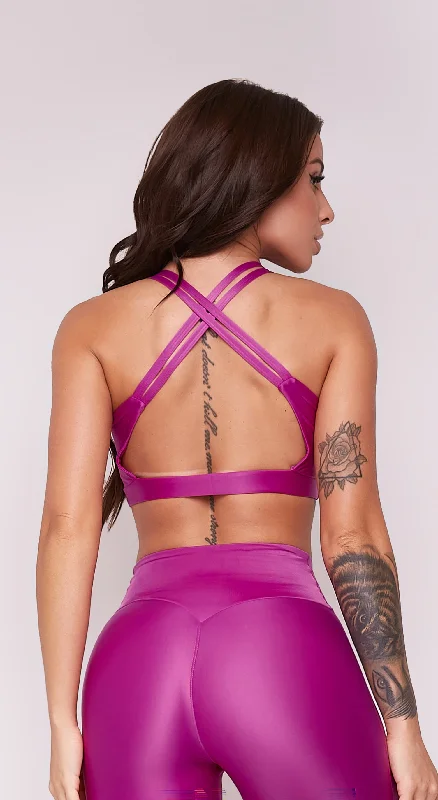 Athletic Bra - Violet