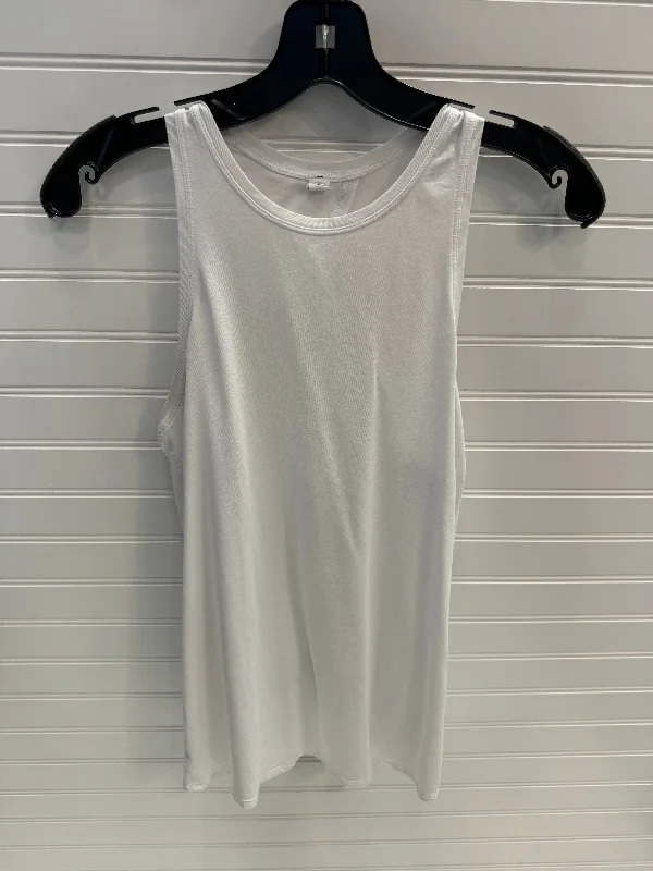 Athletic Tank Top By Lululemon In White, Size: 4