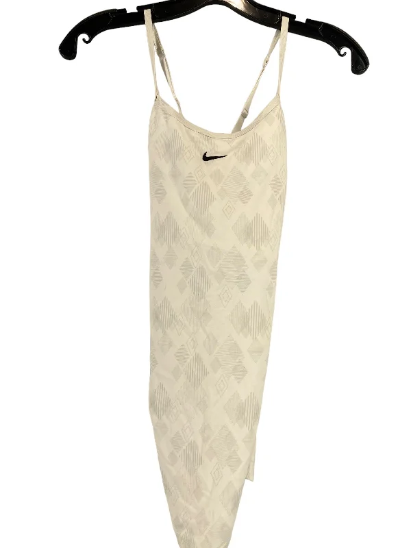 Athletic Tank Top By Nike In White, Size: L