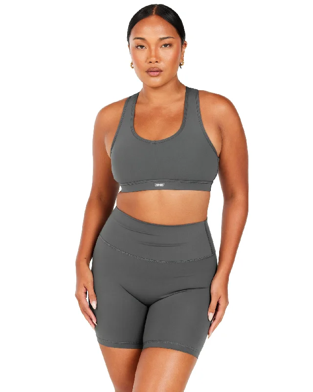 Aura Mesh Bra - Cloud Grey