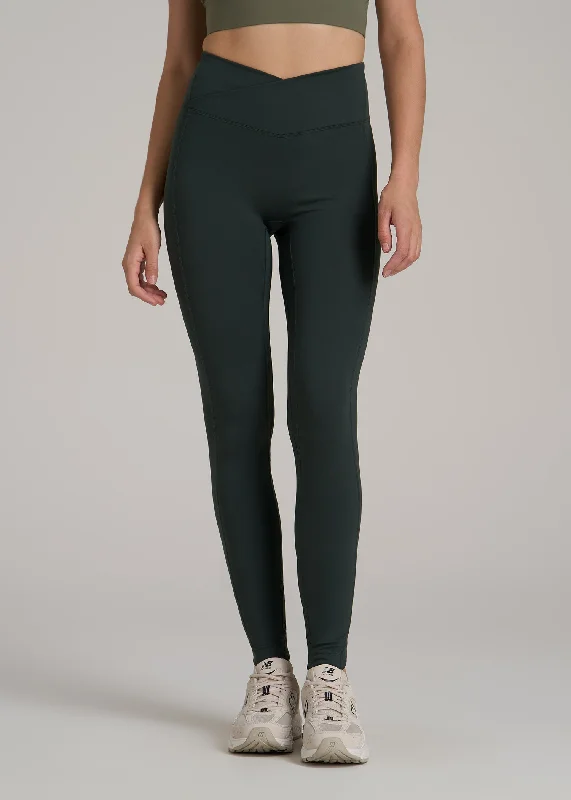 Balance Cross Over Leggings for Tall Women in Pine Grove