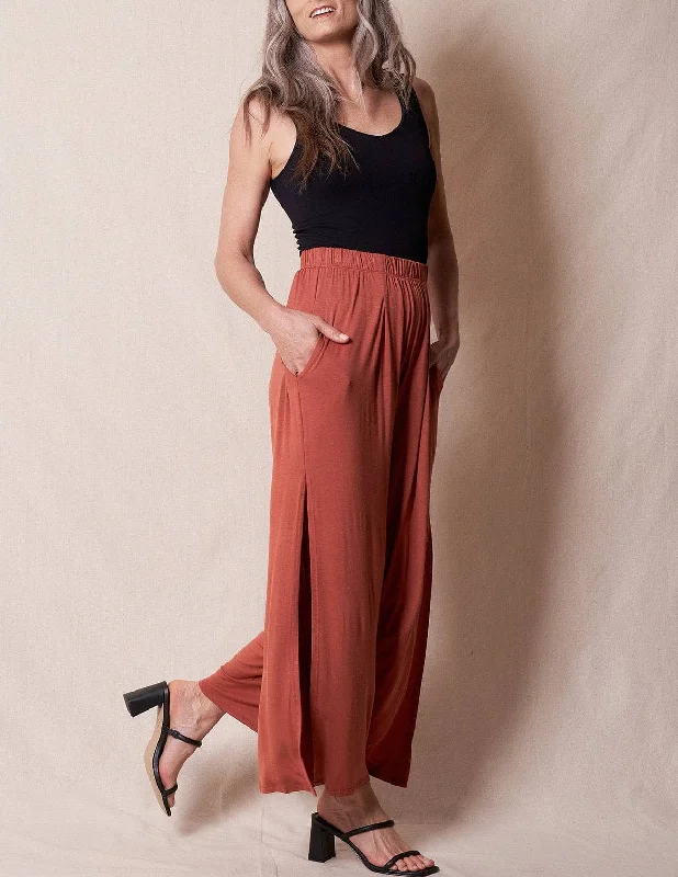 Bamboo Slit Pants