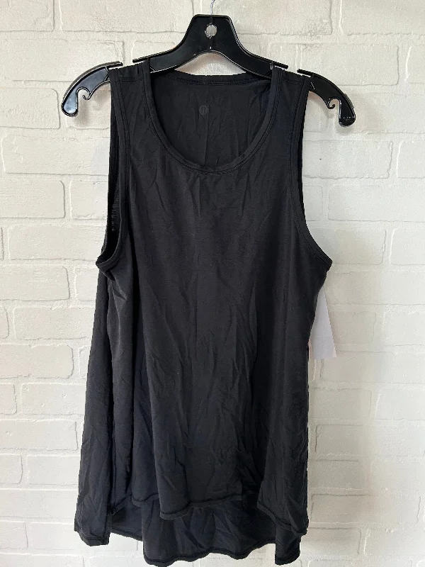 Black Athletic Tank Top Lululemon, Size L