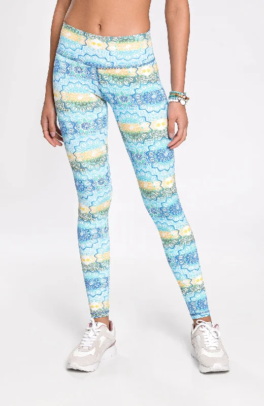 Mandalas RioSoft™ Leggings Blue