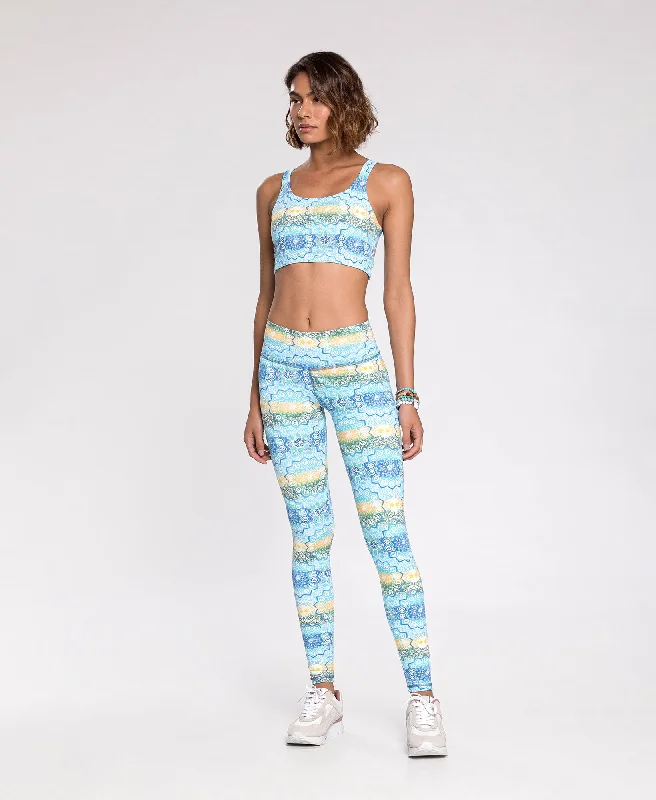 Mandalas RioSoft™ Leggings Blue