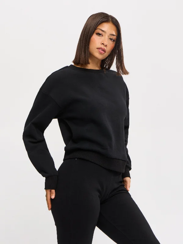 Cloud Crew Pullover - Onyx Black