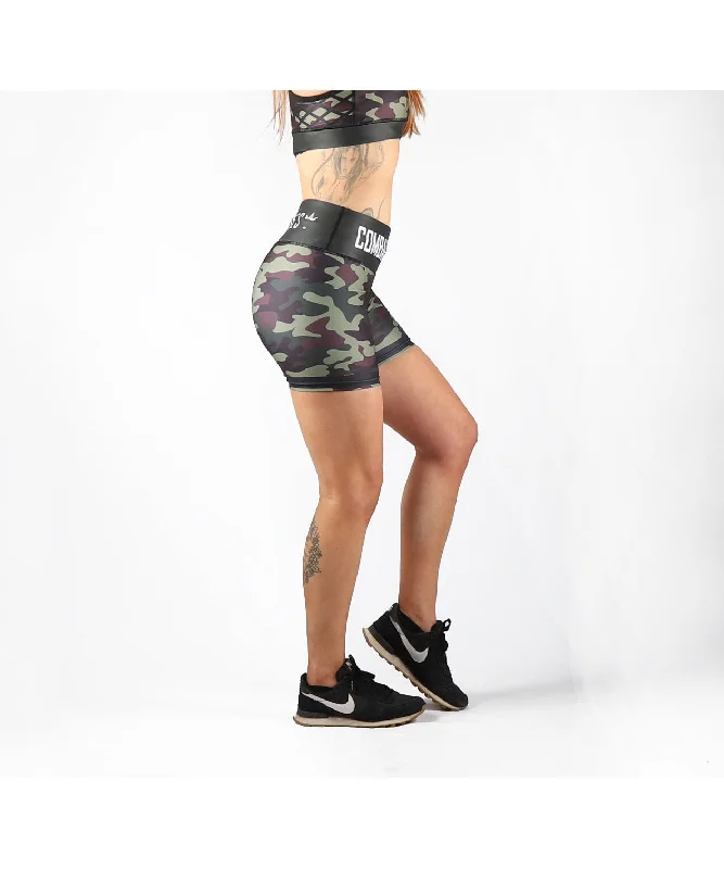 Combat Dollies Caged Camo Fitness Shorts