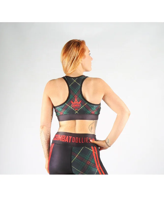 Combat Dollies Tartan Sports Bra