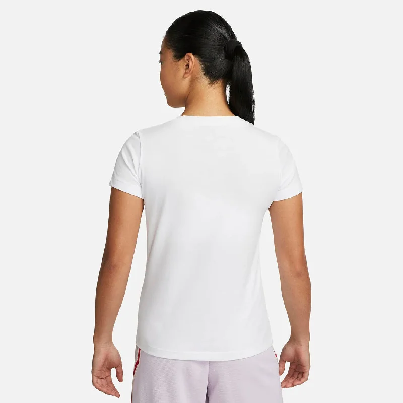 NIKE Women's Nike Dri-FIT Swoosh Fly Tee -White