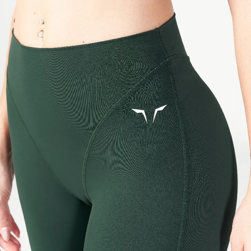 Core V-Cropped Leggings - Pine Grove