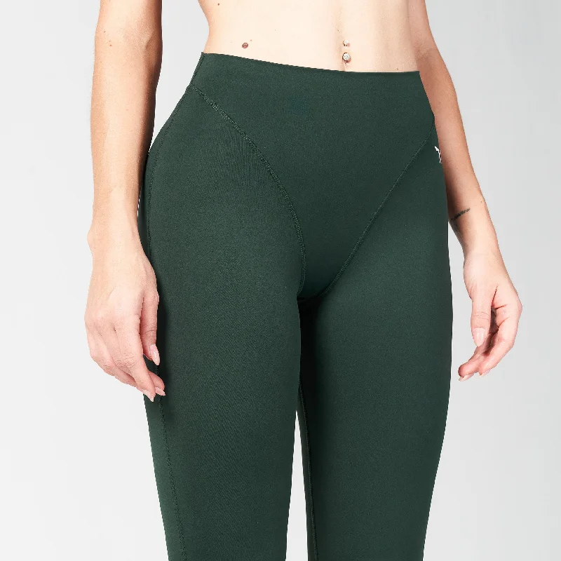 Core V-Cropped Leggings - Pine Grove