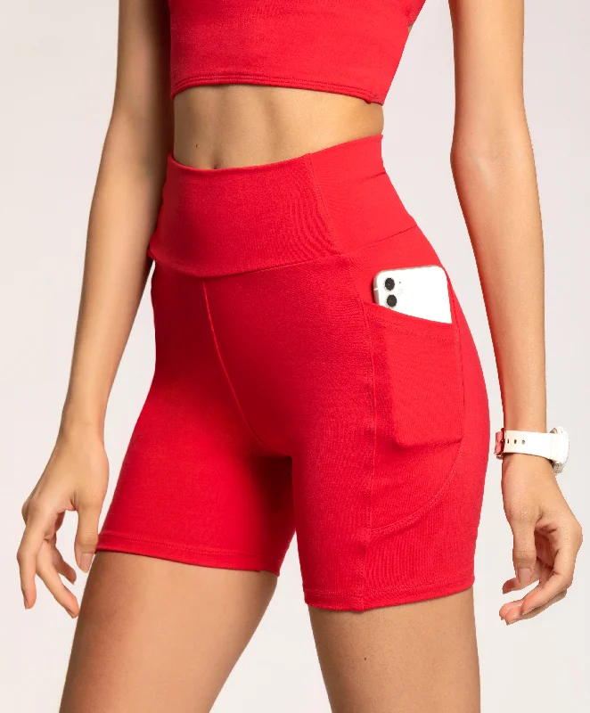 Cozy Biker Shorts RioHug™ Ruby