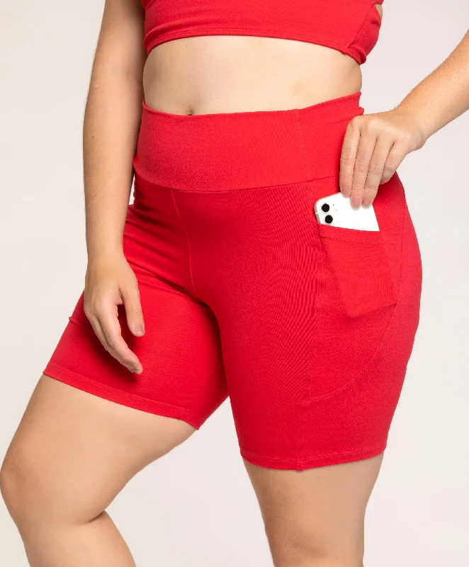 Cozy Biker Shorts RioHug™ Ruby