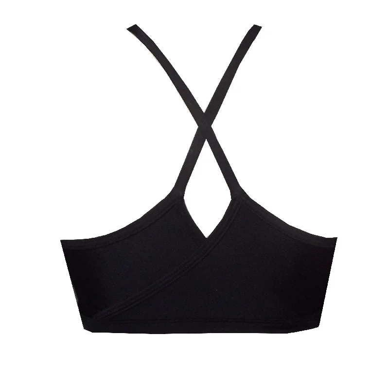 Cross over back sports crop top BK116