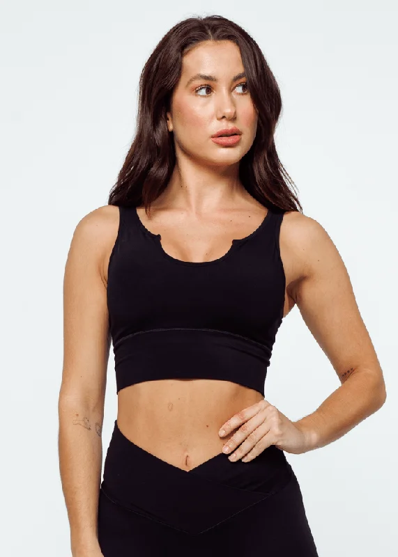 Essence Sports Bra - Black