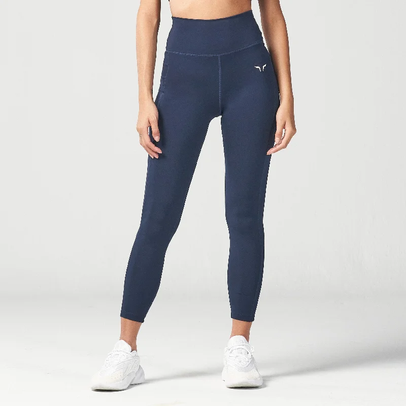 Essential Cropped Leggings 24"" - Navy