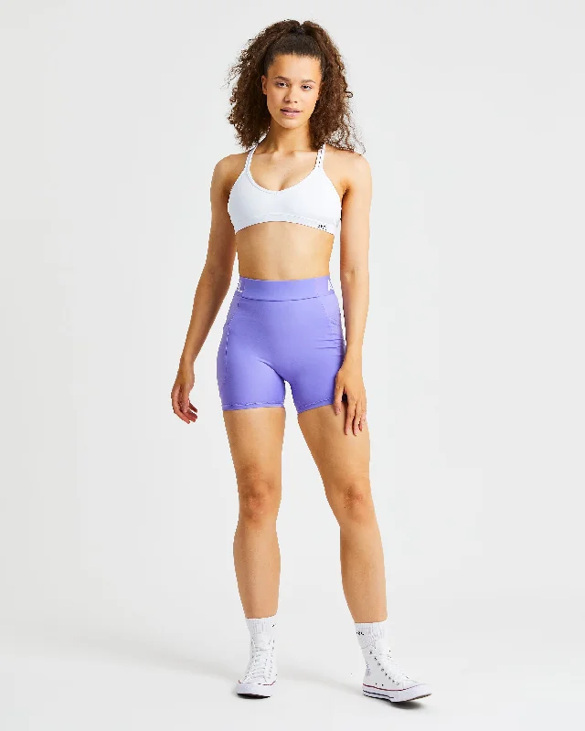 Essential Strappy Sports Bra - White