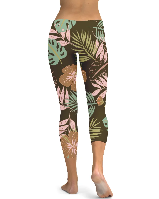 Fall Floral Capris