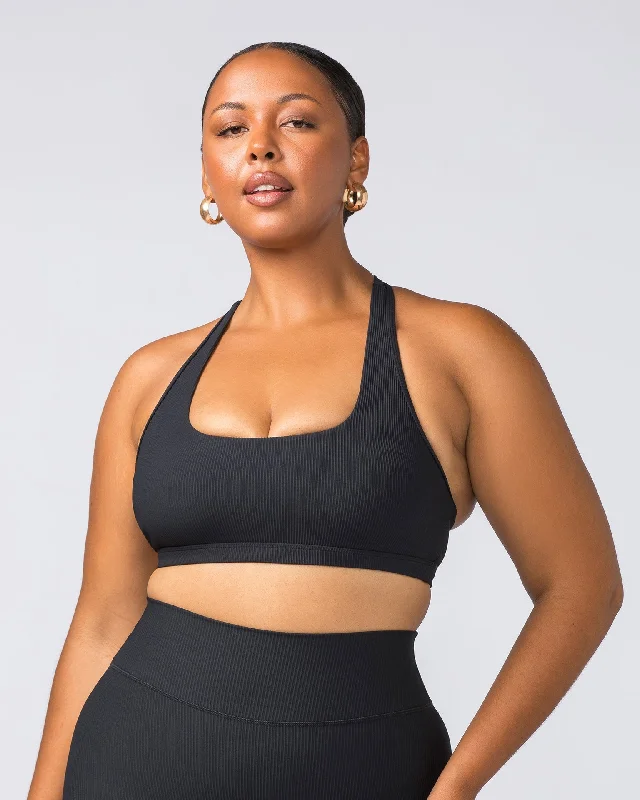 Flex Rib Bra - Black