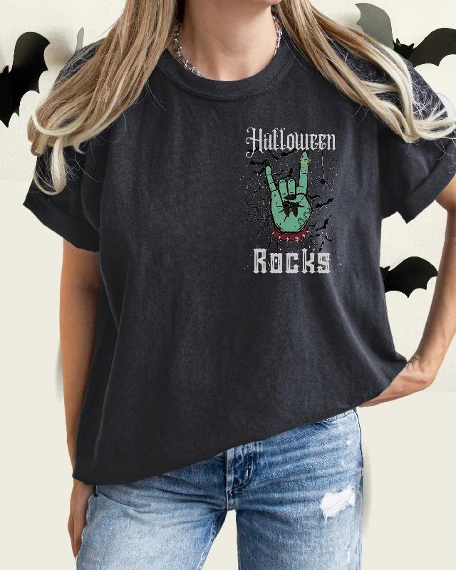 Halloween Rocks Comfort Colors® T-Shirt Women's Minimalist Design Fall Halloween Colors T-Shirt