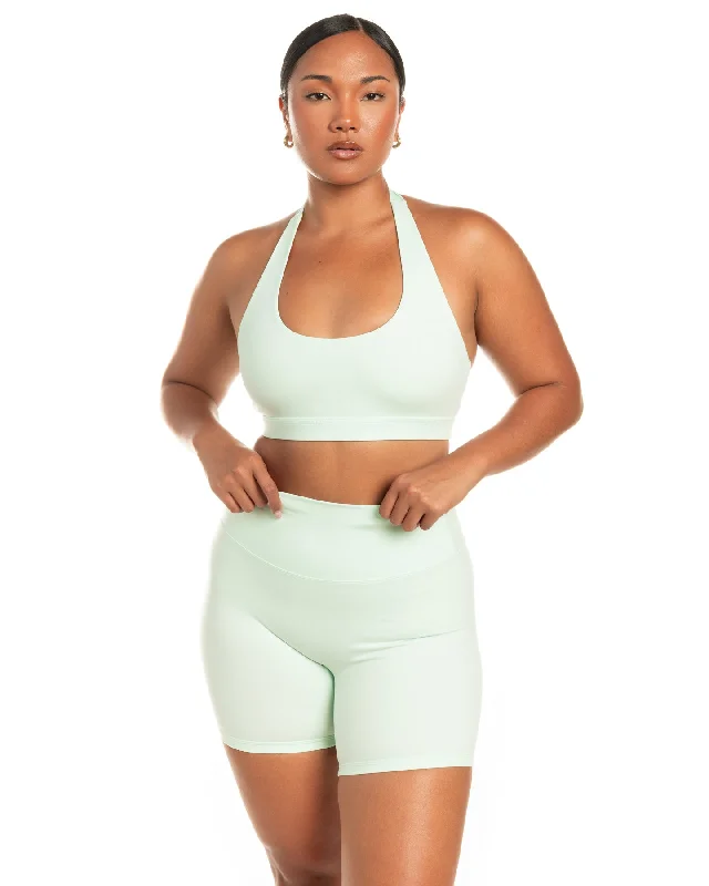 Halter Bra - Soft Jade